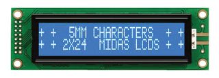 MIDAS DISPLAYS MC22405A6WK-BNMLW
