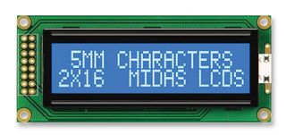 MIDAS DISPLAYS MC21605B6WK-BNMLW-V2