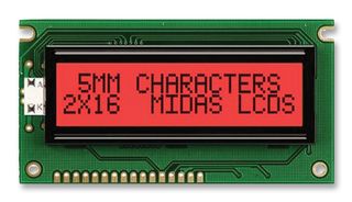 MIDAS DISPLAYS MC21605A6W-FPTLR-V2