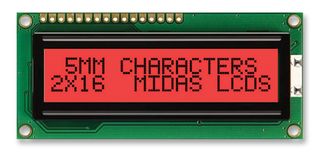 MIDAS DISPLAYS MC21605C6W-FPTLR-V2