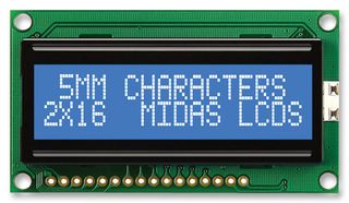 MIDAS DISPLAYS MC21605H6W-BNMLW-V2