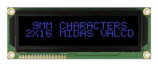 MIDAS DISPLAYS MC21609A12W-VNMLB