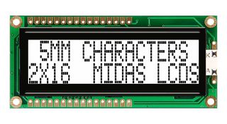 MIDAS DISPLAYS MC21605G6WK-FPTLW-V2
