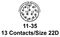 AMPHENOL AEROSPACE D38999/20WB35PN